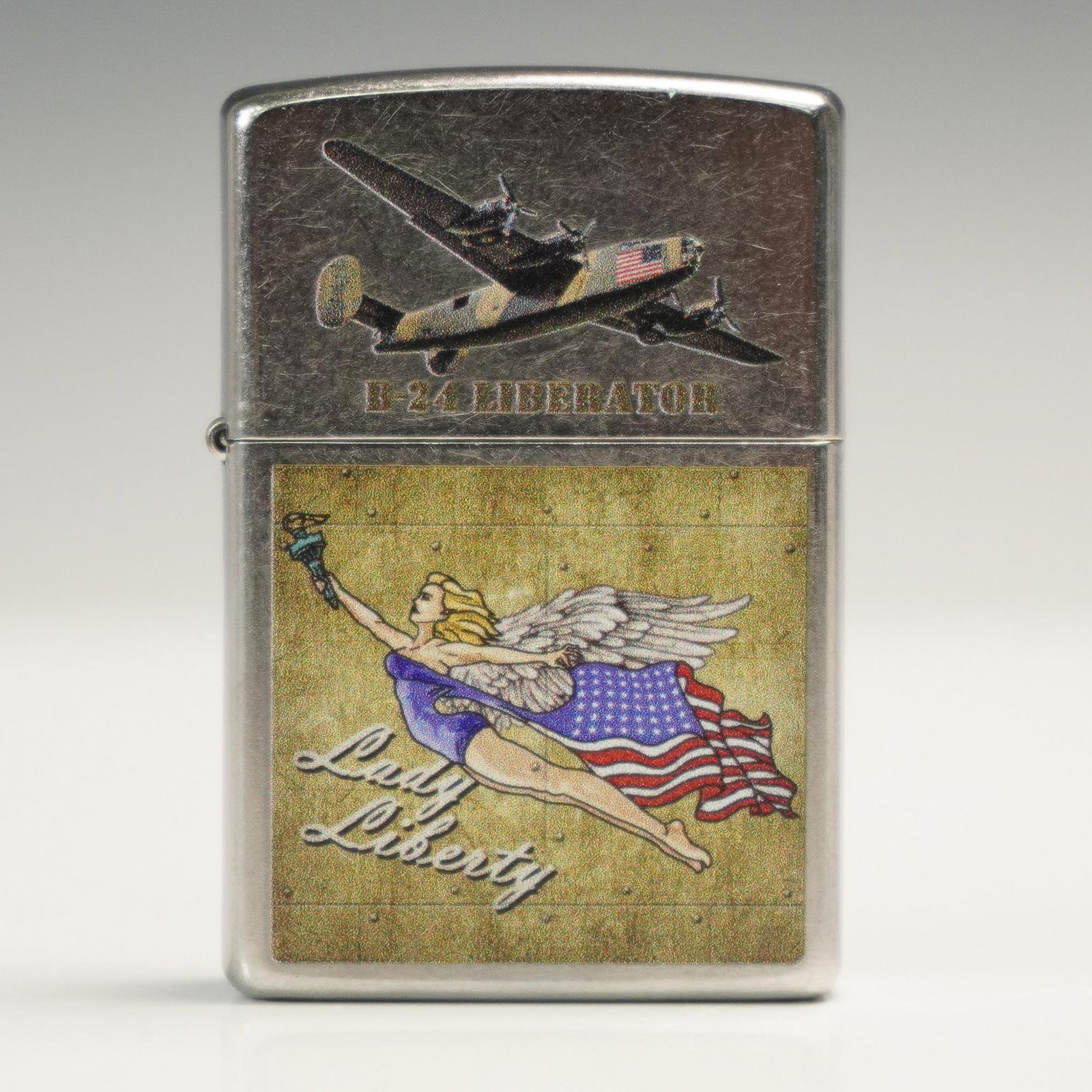 Zippo Lighter, B-24 Liberator Lady Liberty (1 of 3)