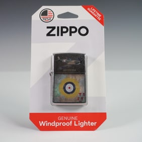 Zippo Windproof Lighter, Spitfire WWII Fighter Plane