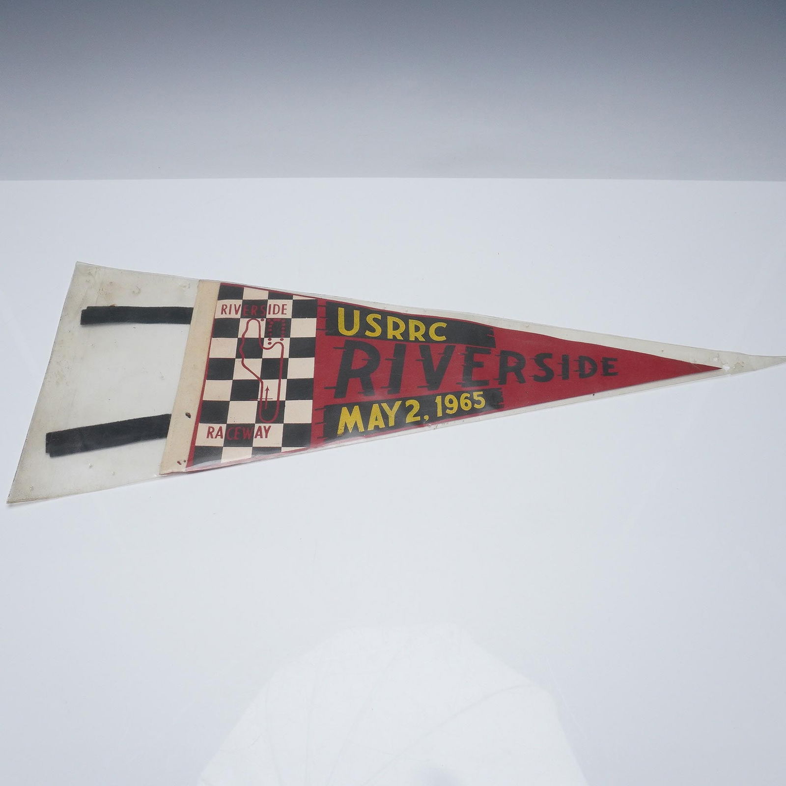 1965 Riverside Raceway USRRC Felt Pennant