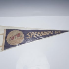 Vintage Speedway Indiana Racing Felt Pennant