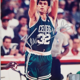 Framed Kevin McHale Signed Photo, Boston Celtics