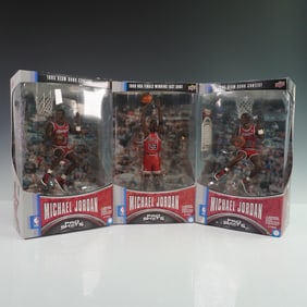 3pc Upper Deck Pro Shots Michael Jordan Action Figures