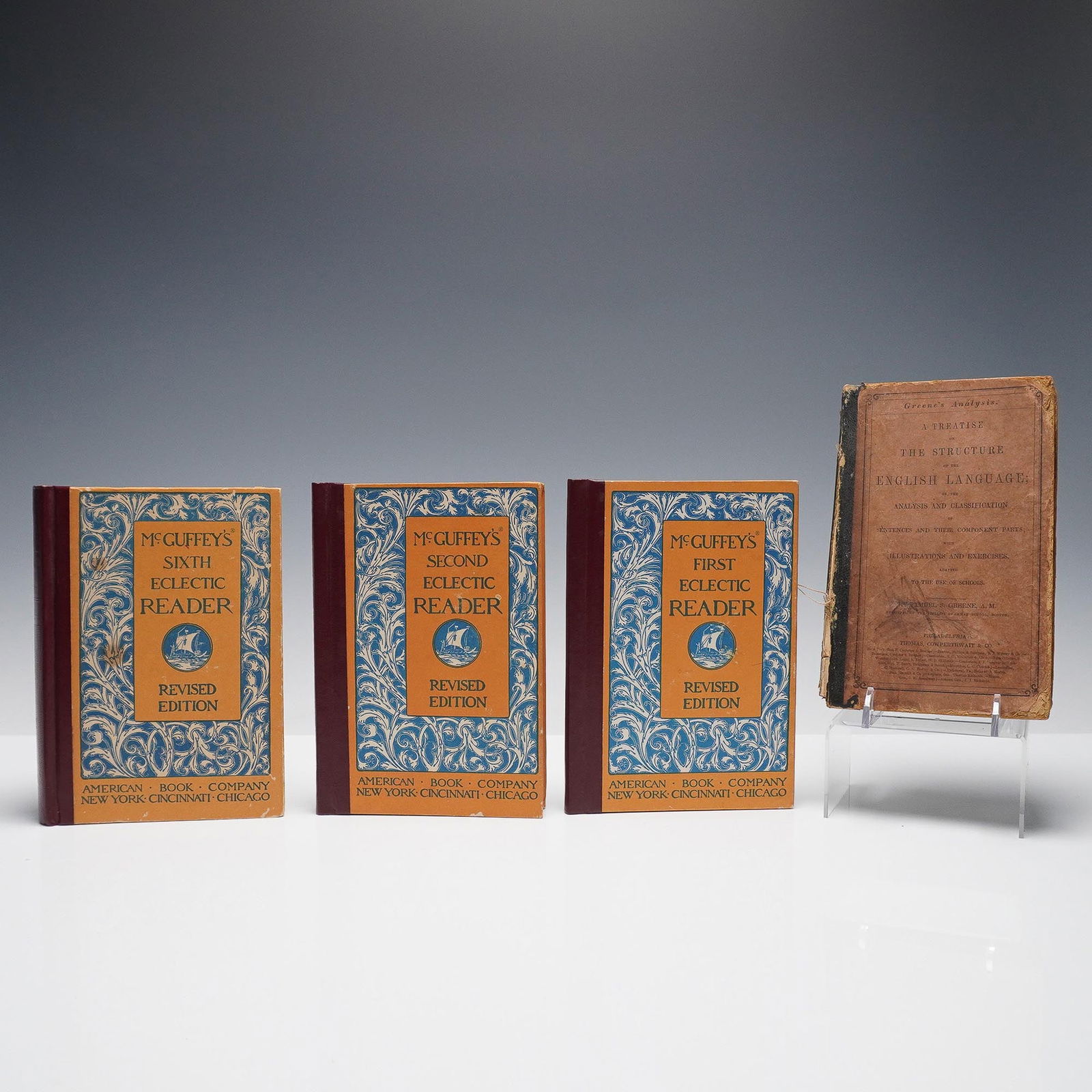 4pc Antique and Vintage Schoolbooks, Greene's Analysis & McGuffey's Reader (1 of 7)