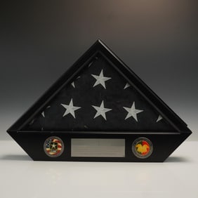 U.S. Army Burial Flag Display Case, LTG Jack C. Stultz