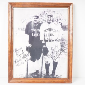 Babe Ruth and Lou Gehrig Barnstorming Photo