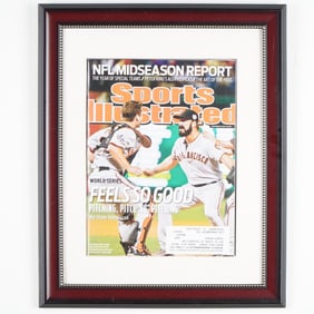 Sports Illustrated San Francisco Giants World Series Cover Framed