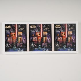 Star Wars Stamp Sheet Proof Panels Framed - USPS .41 Commemoratives