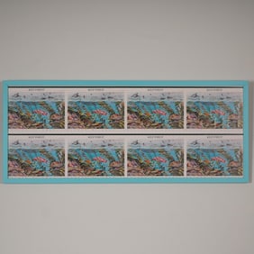 USPS Kelp Forest Stamp Press Sheet - Nature of America Series Framed