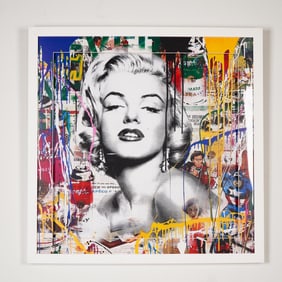 Graffiti Pop Art Poster, Marilyn Monroe Collage