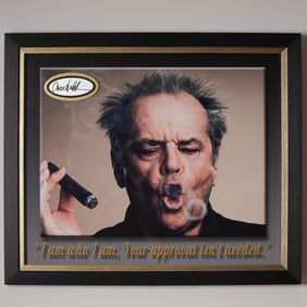 Framed Jack Nicholson Tribute Display with Facsimile Signature
