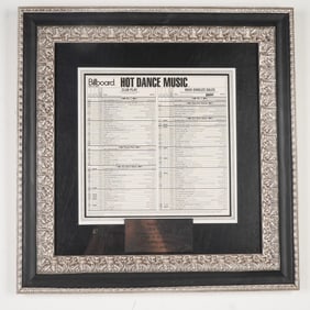 Lara Fabian Framed Billboard Hot Dance Music Chart Plaque - May 2000