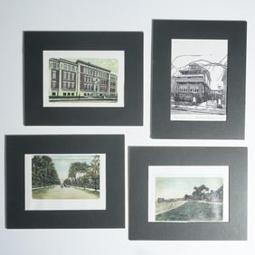 4pc Bensonhurst Brooklyn Historic Print Lot