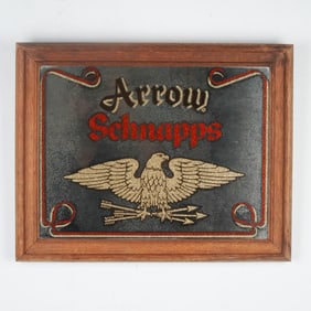 Arrow Schnapps Advertising Mirror Sign