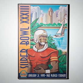 Super Bowl XXXIII Official Poster, 1999