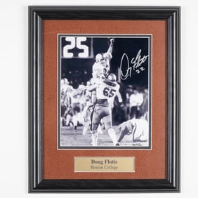 Framed Doug Flutie Signed Photo, Boston College