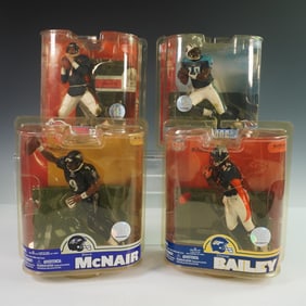 4pc McFarlane NFL Legends and Players Action Figure Lot