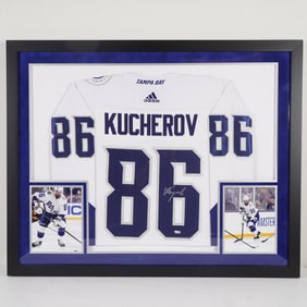 Nikita Kucherov Autographed Tampa Bay Lightning Jersey w/Fanatics Authen.
