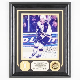 Framed Joe Thornton Signed Photo, 2004 NHL All-Star Game