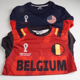 2pc FIFA World Cup Qatar 2022 Soccer Shirt Lot