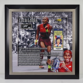 Coco Gauff 2023 US Open Champion Framed Display