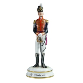 Michael Sutty Porcelain Figurine, Royal Artillery 1815