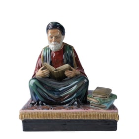Studio Pottery Reg Johnson Figurine, Tunisian Scholar of Law