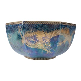 Wedgwood Fairyland Lustre Octagon Bowl, Celestial Dragon