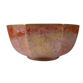 Wedgwood Fairyland Lustre Octagonal Bowl, Celestial Dragon