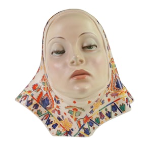 Lenci by Elena (Helen) Konig Scavini Porcelain Bust, Sofferenza