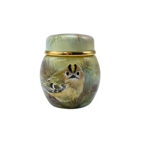 Elliot Hall Enamel Warbler Ginger Jar