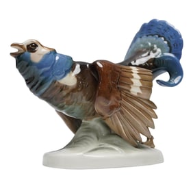 Royal Dux Bohemia, Czechoslovakia Grouse Figurine