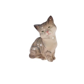 Royal Doulton Figurine, Seated Grey Tabby Kitten