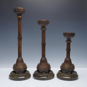 3pc Maitland-Smith Candlestick Holders