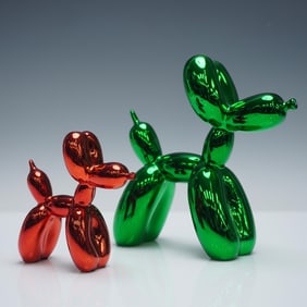 2pc Jeff Koons Inspired Balloon Dogs