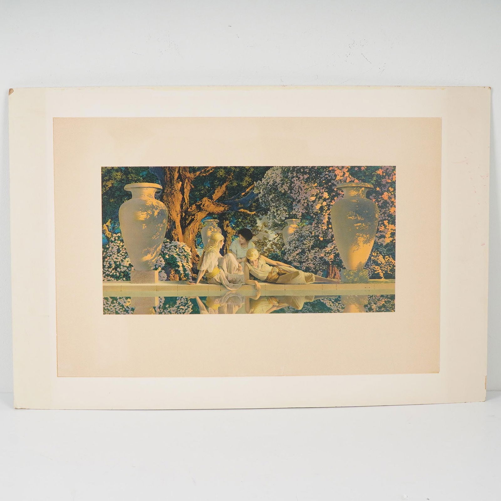 Maxfield Parrish (Aft.) Art Nouveau Chromolithograph on Paper, Daybreak (1 of 5)