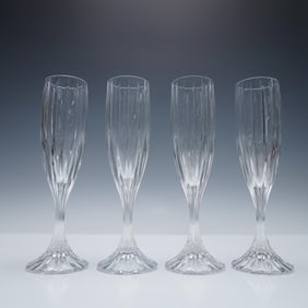 4pc Fluted Champagne Glasses, Park Lane by Mikasa