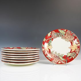 8pc Ceramica JRM by F. Giorgi Italian Holiday Plates