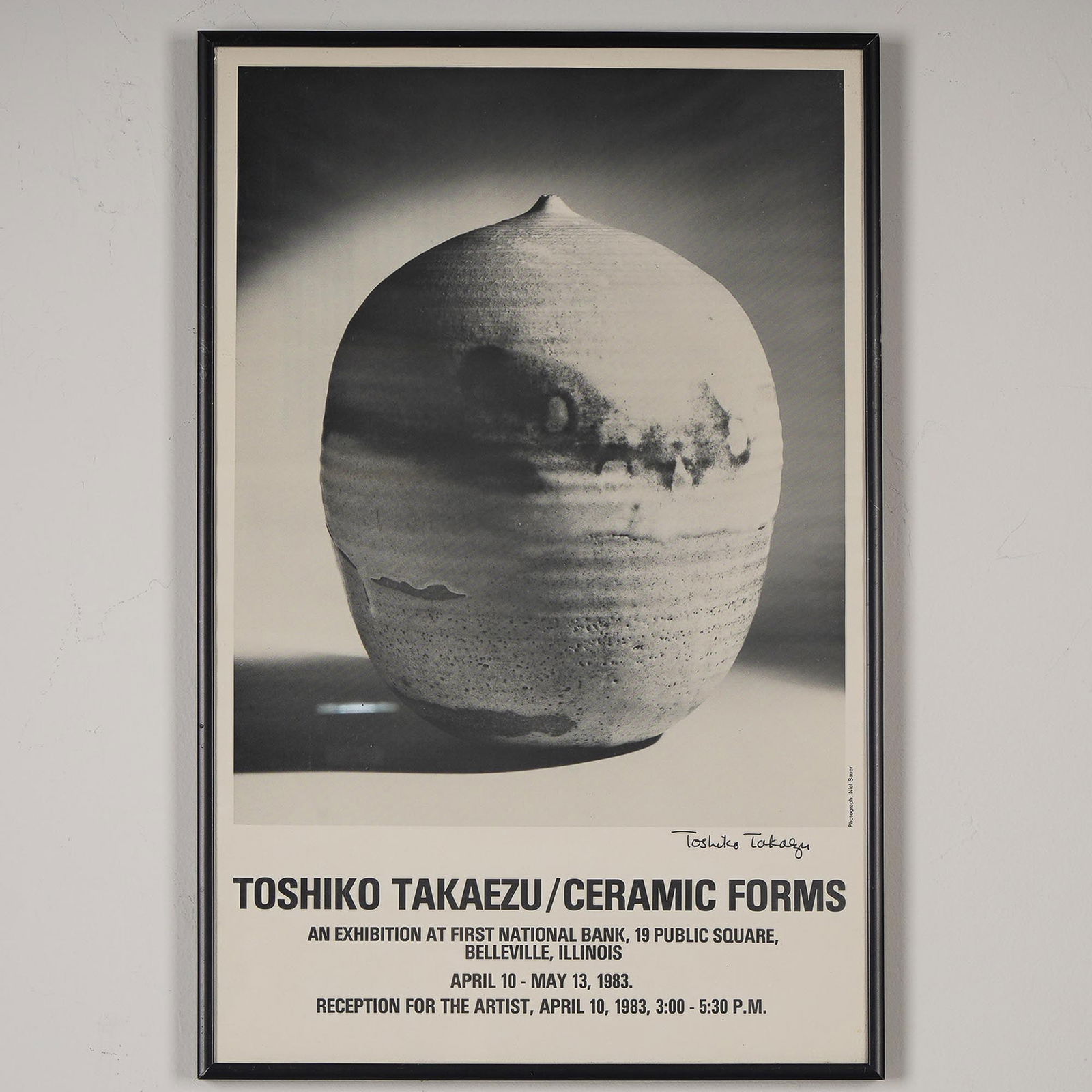 Toshiko Takaezu Autographed Ceramic Forms Exhibition Poster, 1983 (1 of 3)
