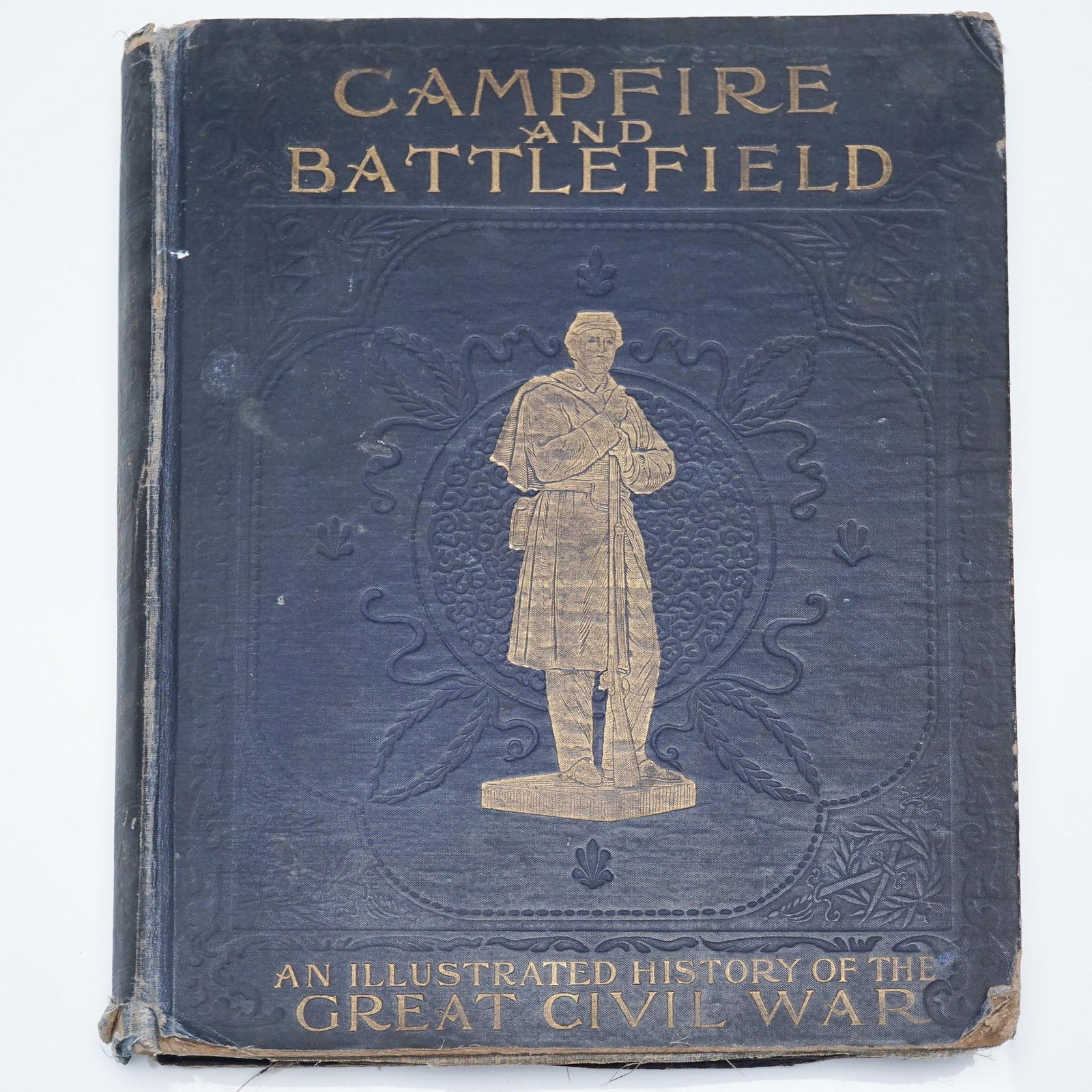 Campfire and Battlefield, 1904 Illustrated Civil War History: Campfire and Battlefield: An Illustrated History of the Great Civil War, published and bound by Historical Publishing Company, Philadelphia, 1904. Authored by Rossiter Johnson and featuring special co