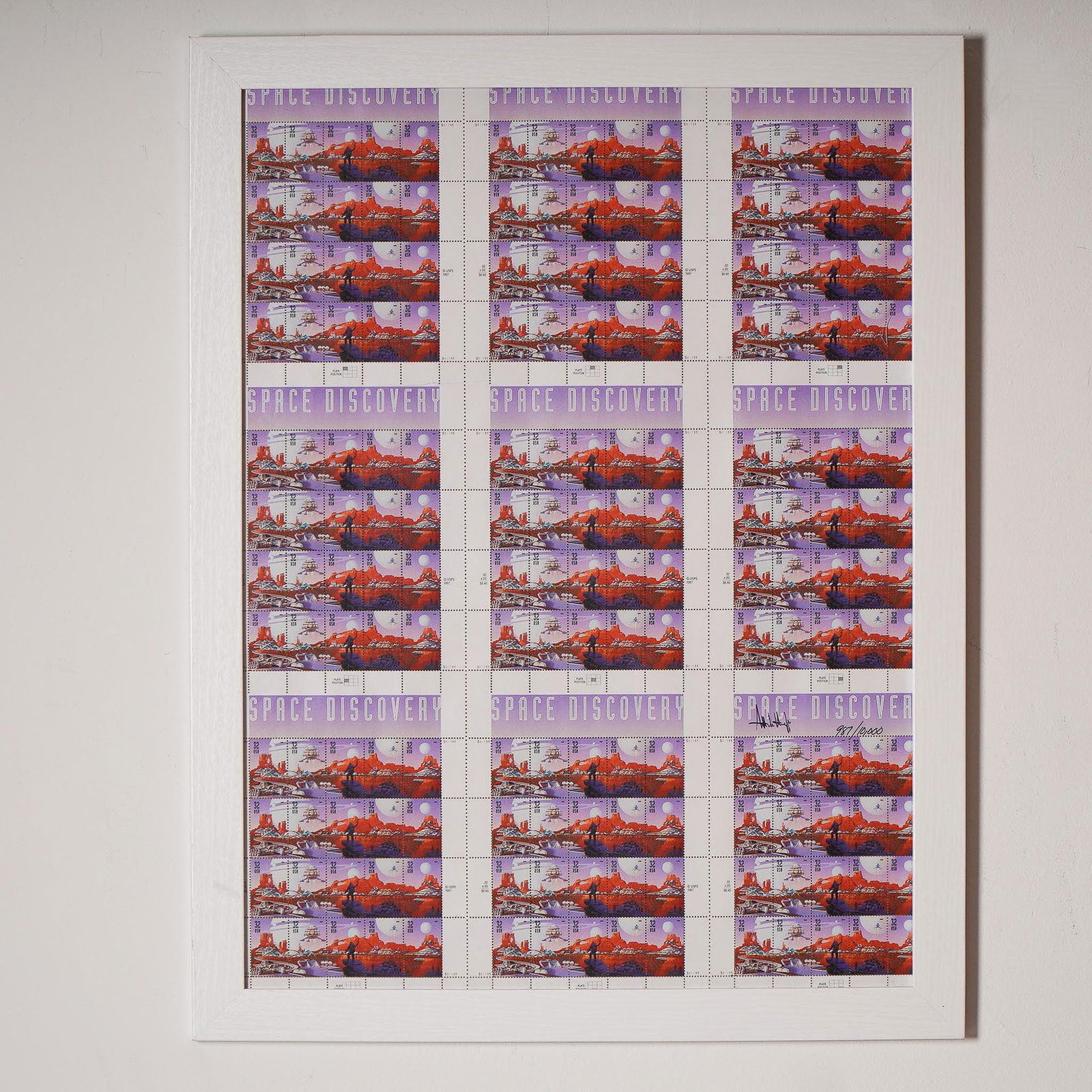 Signed Limited Edition Space Discovery Stamp Press Sheet by Attilla Hejja (1 of 4)