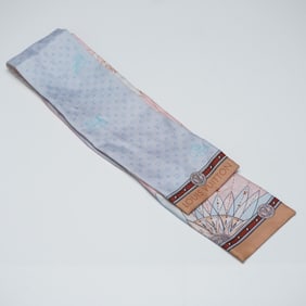 Louis Vuitton Pink Silk Bandeau Scarf