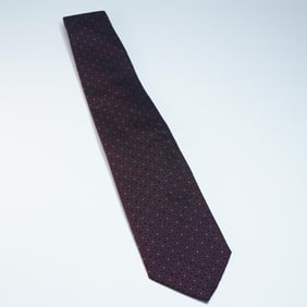 Gucci Silk Burgundy Jacquard Tie