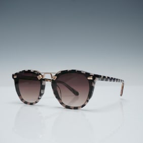 Krewe BEAUNYLOA Sunglasses, Tortoise Frame with Gold Detailing