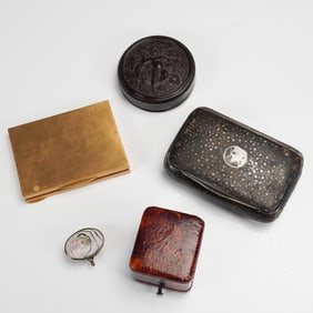 5pc Vintage and Antique Trinket and Presentation Boxes