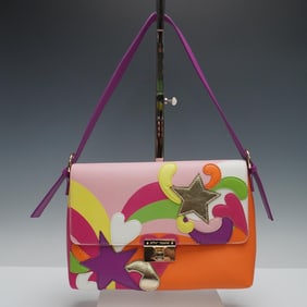 Betsey Johnson Rainbow Hearts and Stars Shoulder Bag
