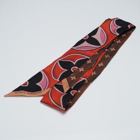 Louis Vuitton Silk Bandeau Scarf, Monogram & Floral Design