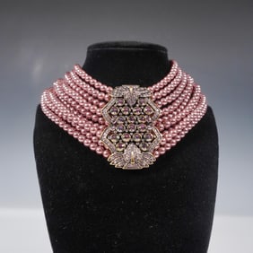 Vintage Heidi Daus Multi-Strand Choker Necklace