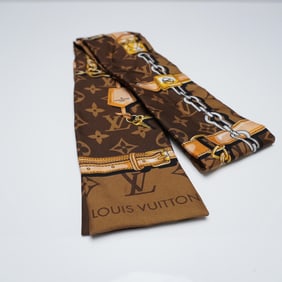 Louis Vuitton Silk Bandeau Scarf, Monogram and Belt Print