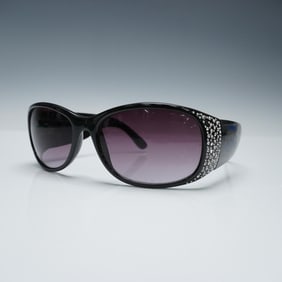 Joan Rivers Oversized Black Frame Sunglasses