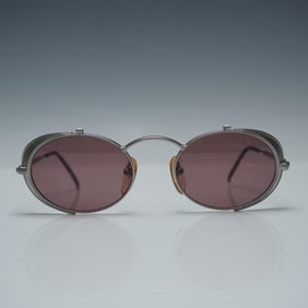 Jean Paul Gaultier 56-1175 Oval Sunglasses with Side Shields